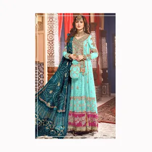 Son pakistan elbiseler moda arapça elbiseler kadınlar Salwar Kameez dünya çapında tedarikçi ve ihracatçı sharsharara elbise