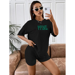 Fabrication en usine Hip Hop t-shirt Streetwear coton lourd surdimensionné t-shirt blanc surdimensionné vêtements pour femmes t-shirt uni - Product Image 3