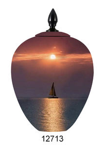 Urna de cremación para adultos de alta calidad, el mejor diseño, impresión personalizada, latón, aluminio, Metal, puramente níquel, suministros funerarios - Product Image 6