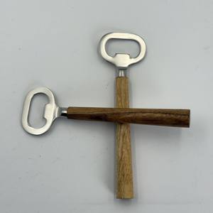 Abridor de Botellas de Diseño Estándar Hecho a Mano de Madera Pura y Acero para Vino y Bebidas Frías a un Precio Muy Bajo - Product Image 3