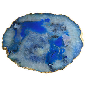 Sous-verres et coussinets en agate multiples Décoration intérieure Table à manger et restaurant Design Ensemble de sous-verres plats irréguliers - Product Image 1