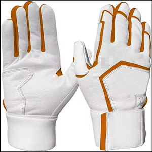Gants de frappeur de baseball en cuir durables, légers, confortables, antidérapants, avec fermeture auto-agrippante ambidextre, OEM - Product Image 5