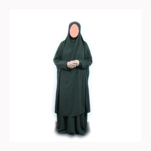 2024 popular jilbabs 2 piezas abaya vestido musulmán de alta calidad colorido jilbab con capucha abaya mujeres vestido musulmán - Product Image 6