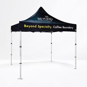 Tienda emergente con marco de aluminio y logotipo personalizado de estrella de aluminio con PC impermeable para eventos al aire libre, ferias comerciales, publicidad, pancartas impresas - Product Image 1