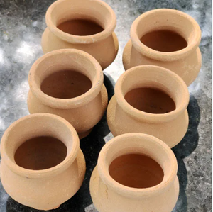 Olla de cocina de terracota tradicional de calidad superior con tapa Olla de arcilla natural para cocinar, servir y almacenar alimentos - Product Image 4