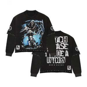 2026 New Heavyweight 100 Cotton Hoodie Top Quality Custom Puff Print Popular Streetwear Tracksuit <b>Sweatshirt</b> for Men - Product Image 2