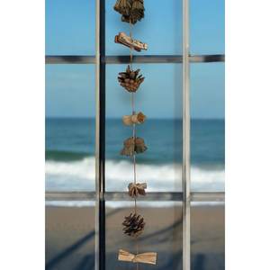 Decoración de pared Adorno de puerta Regalo hecho a mano Guirnalda decorativa 150cm Pino - Product Image 1