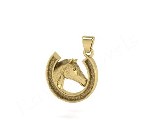 Good Quality Wholesale 925 Sterling Silver Horse <b>Shoe</b> Pendant 26x20mm Creative Lucky <b>Charm</b> Setting Quality Lady Gift From India - Product Image 2