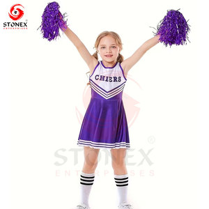 Tenues de cheerleading personnalisées pour filles avec impression du logo de l'équipe, 100% polyester, service OEM, haute qualité - Product Image 1