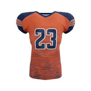 Uniforme de football américain à manches courtes respirant de qualité supérieure, couleur personnalisée, 100% polyester, vêtements de sport d'été, vente chaude - Product Image 2
