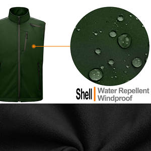 Gilet en softshell respirant de qualité supérieure, décontracté, personnalisable, vente en gros, polaire, vêtements d'extérieur, gilet en softshell pour hommes - Product Image 3