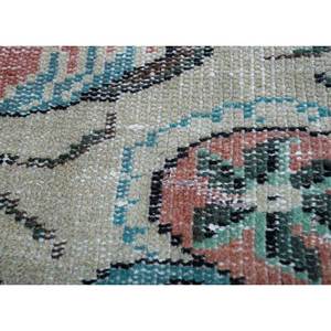 Alfombras de Lana Anudadas a Mano de Color Rojo Anaranjado Vintage, con Motivos Rectangulares Abstractos, para Sala de Estar, Pasillo, Nuevo Modelo-Pae-2943 - Product Image 3