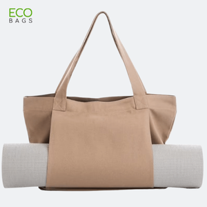 Direct Factory <b>Yoga</b> Pilates Mat <b>Bag</b> Basic Canvas Tote With Mat Carrier Pocket <b>Yoga</b> Tote Large Gym Tote - Product Image 1