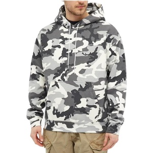 Sudadera con capucha deportiva de lana tecnológica personalizada para hombre, cuello estampado de camuflaje, tejido de poliéster y algodón, estilo Formal para primavera - Product Image 4