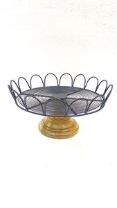 Support à gâteau en métal à 2 niveaux, en bois, qualité supérieure, dernier design, pour exposer les mariages, les fêtes d'hôtel et les tables de service. - Product Image 4