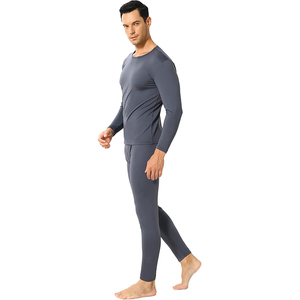 Conjunto de Ropa Interior Térmica de Algodón Grueso Ecológico de Primera Calidad, Cuello Alto y Manga Larga para Hombre y Mujer, Ropa Deportiva para Ciclismo y Yoga - Product Image 4