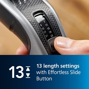 Tondeuse à cheveux et barbe avec technologie DualCut, 13 réglages de longueur, autonomie de 45 min, entretien zéro, lame en acier inoxydable, USB - Product Image 6