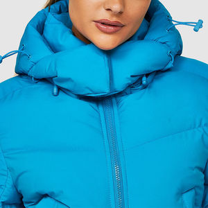 Veste longue matelassée pour femme OEM, respirante, confortable, prix d'usine, motif uni, technique imprimée, saison hivernale, faible MOQ - Product Image 3