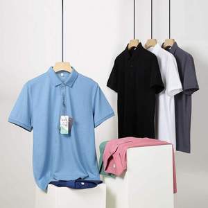 Polos personalizados de algodón orgánico para hombre 100% con logotipo bordado, Camiseta de piqué suave de verano, ropa informal transpirable de alta calidad - Product Image 3