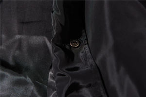 Alta calidad hombres Color negro sólido moda calle desgaste personalizado en blanco chaquetas Unisex Slim Fit 2025 chaqueta - Product Image 6