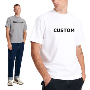 Offre Spéciale été t-shirts haute qualité hommes col rond T-shirts Streetwear décontracté coton à manches courtes couleur unie teint hommes t-shirts - Product Image 1