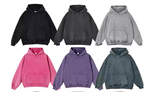 Sudaderas Lisas de Gran Tamaño de 400 Gramos para Impresión DTG - Sudadera con Capucha Holgada de Color Sólido para Hombre Sin Cordones - Product Image 6