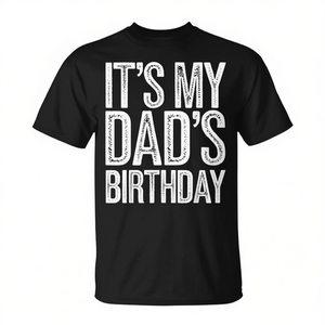 T-shirt vintage distressed da donna con stampa 'È il compleanno di mio padre' - per eventi promozionali - Product Image 2