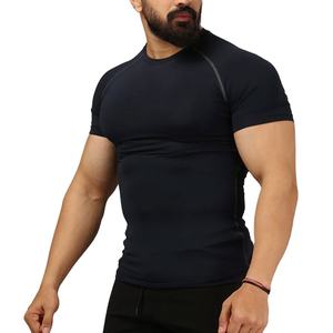 T-shirt de sport pour homme 210 g/m² – Vente chaude, prix usine, personnalisable, matière extensible, idéal pour la gym et la compression - Product Image 4