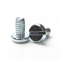 Vis à tête cylindrique fendue en acier au carbone de qualité 2, zinguées, filetage en pouces, norme ASME B18.6.3