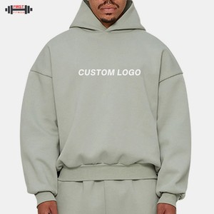 Sudadera con capucha recortada de algodón 100% en blanco para hombre, Unisex, logotipo personalizado desgastado, esencial, francés, Terry, peso pesado, invierno, a prueba de viento - Product Image 3