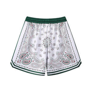 Logo personnalisé Nouvel été Américain High Street Solid Hommes Respirant Mesh Fitness Basketball Shorts Imperméable Apport - Product Image 6