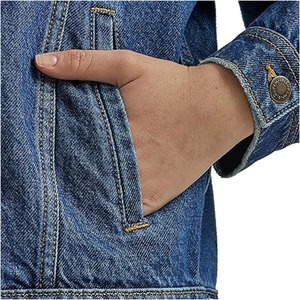 2025 nouveauté femmes léger lavé imperméable Denim veste col montant hiver coton imprimé tissu jean automne - Product Image 4