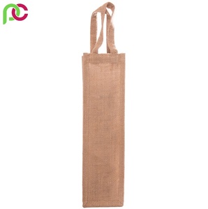 Bolsa de Vino de Yute Ecológica al por Mayor y Bolsa de Regalo con Logotipo Personalizado, Bolsa de Mano para Fiestas - Product Image 6