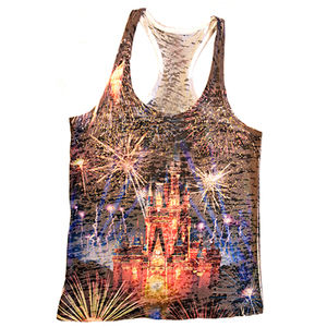 Débardeurs de fitness décontractés pour hommes nouveau style de débardeurs en coton élasthanne à col rond personnalisés imprimés décalés - Product Image 1