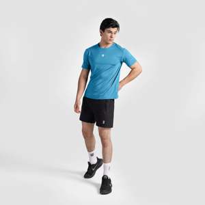 เสื้อยืด Elite Prisma สีน้ำเงินไฟฟ้า ทรงปกติ สำหรับออกกำลังกาย ผลิตจากโพลีเอสเตอร์ 100% น้ำหนักผ้า 280 กรัม แบบอัดแน่น - Product Image 4