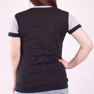 Camiseta de Algodón Transpirable de Alta Visibilidad para Mujer, Lisa, Teñida, Estilo Casual de Verano, Venta al por Mayor - Product Image 2