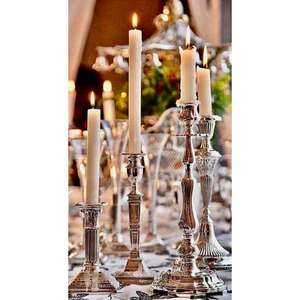 Bougeoir élégant en aluminium avec finition brillante excellent pour les événements d'entreprise dîners élégants et décorations formelles pour la maison - Product Image 5