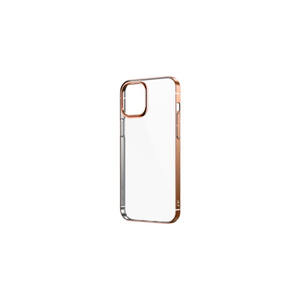 Coque de téléphone en silicone or rose pour iPhone 12 Pro Max et 13 Pro Max/Plus, coque arrière tendance et protectrice avec logo - Product Image 1