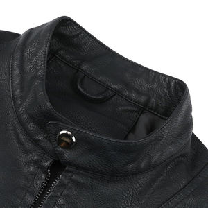 Chaqueta de Cuero Clásica para Hombre, Prenda Exterior Elegante y Duradera para Motociclismo, Moda Casual y Comodidad para Clima Frío - Product Image 4