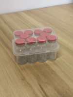 Kotak Botol Cillin 3ml, Tutup Vaksin Hewan Peliharaan, Kotak Plastik 10 Buah, Kemasan Transparan, Merek XIANGSHI, Model SL01, Embossing, Bahan Daur Ulang
