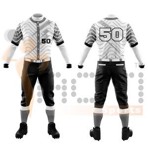 Sublimación Uniforme de béisbol Camisas Equipo Béisbol Jersey Set Nombre Uniforme del equipo de béisbol Jersey y pantalones - Product Image 4