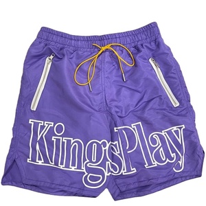 Pantalones Cortos Deportivos para Hombre al por Mayor, Modelo King Play Same, Sólidos, Antiarrugas, de Nailon, con Logotipo Personalizado, Servicio OEM, 100% Poliéster - Product Image 3