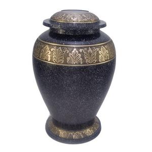 Urnes funéraires pour adultes en laiton de haute qualité avec bande de gravure urnes funéraires en métal fini de couleur rouge or et brillant pour les cendres humaines - Product Image 6