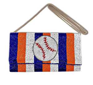 Sac de soirée sur le thème des sports de baseball Sac à main à bandoulière avec chaîne - Product Image 2