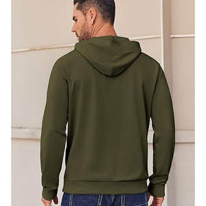 Personalizado Top Seller logotipo personalizado en blanco al por mayor sudaderas con capucha peso canguro bolsillo invierno algodón orgánico Hip Hop pulóver Sudadera con capucha - Product Image 4