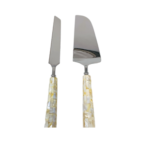 Servidor de pasteles de acero inoxidable con madera y mármol, artículos de vajilla más vendidos, diseño superior, fabricantes de La India - Product Image 3