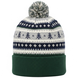 Wholesale Custom <b>Knitted</b> Hats Embroidered Logo Warm <b>Beanie</b> Men's Winter Hat <b>Knitted</b> <b>Beanie</b> Caps Weather jacquard - Product Image 4