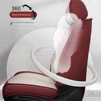 Haute qualité, confortable, 360° °   Housse de protection complète pour siège de voiture en cuir imperméable avec coussin
