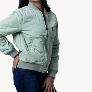 New Factory Direct Supplier Women Winter Bomber Jackets Knitted Breathable <b>Eco</b> Friendly Windproof High Quality Custom - Product Image 3