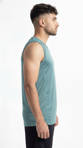 Camiseta de Baloncesto Mineral Verde Azulado Premium para Equipos Profesionales, Clubes de Entrenamiento, Ropa Deportiva Transpirable de Malla - Product Image 5